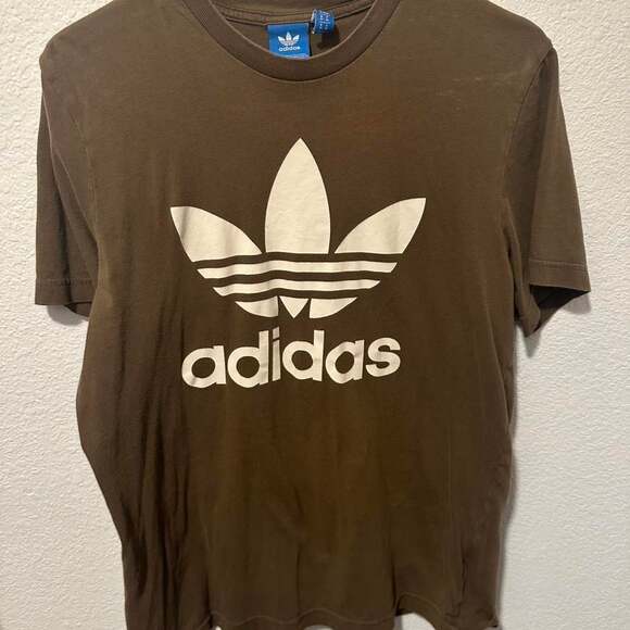 Adidas Tops - Adidas Women's Brown and Khaki T-shirt